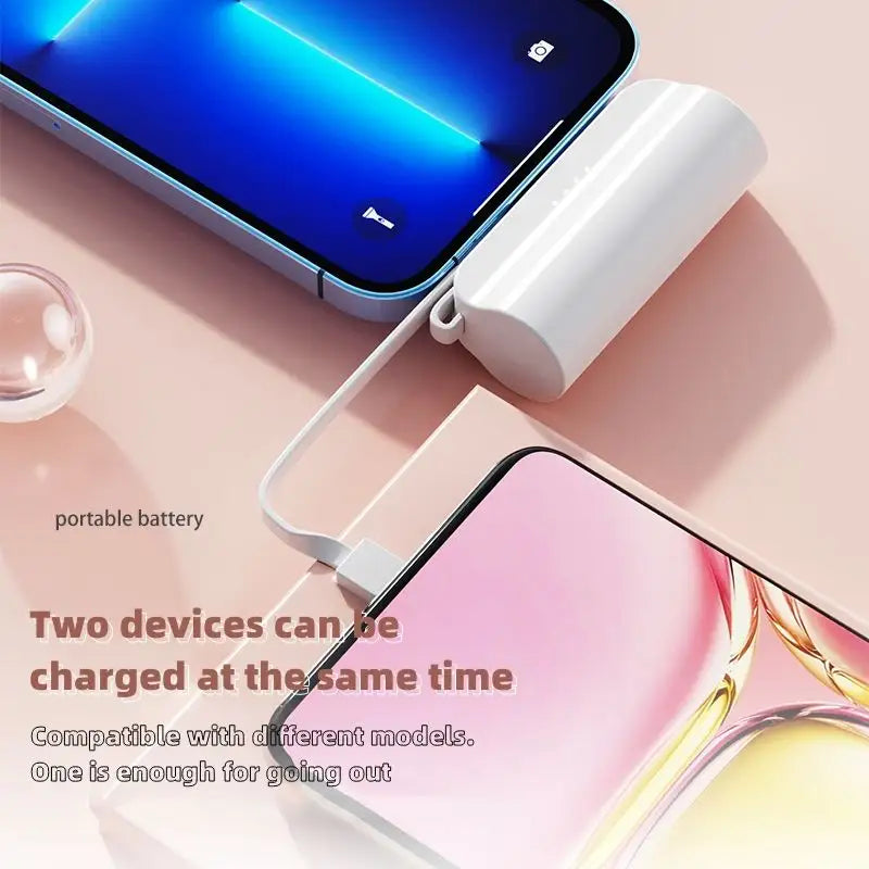 Mini Small Power Bank  2500mAh. Έκδοση για Apple και Android