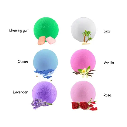 Fizzy Bath Bombs 6 pcs/set