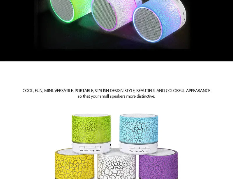 Wireless Mini Bluetooth Speaker with Led