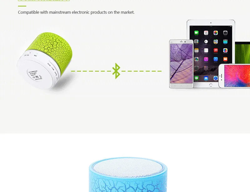 Wireless Mini Bluetooth Speaker with Led