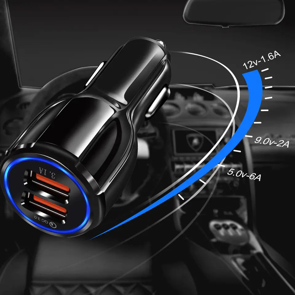 5V 3.1A Dual USB Car Charger