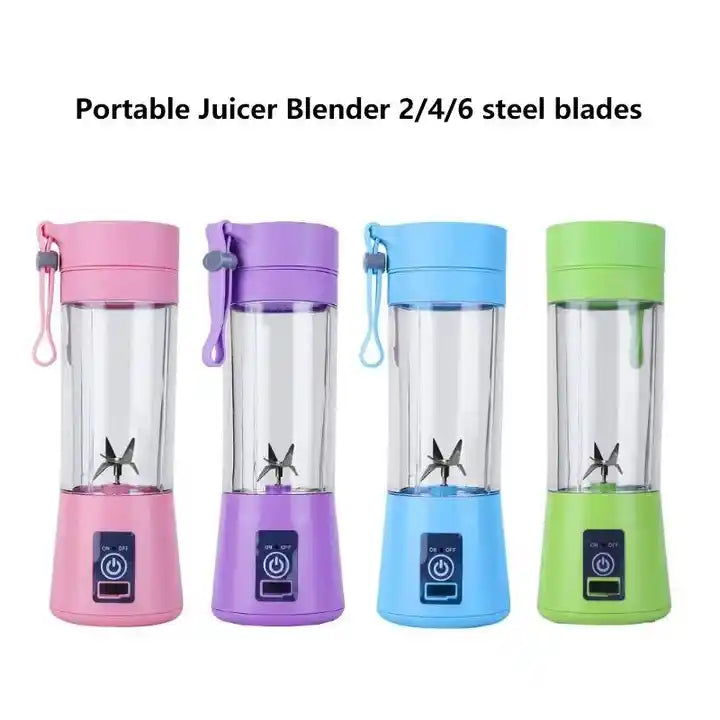 Φορητό Blender Juicer Επαναφορτιζόμενη USB 380ml