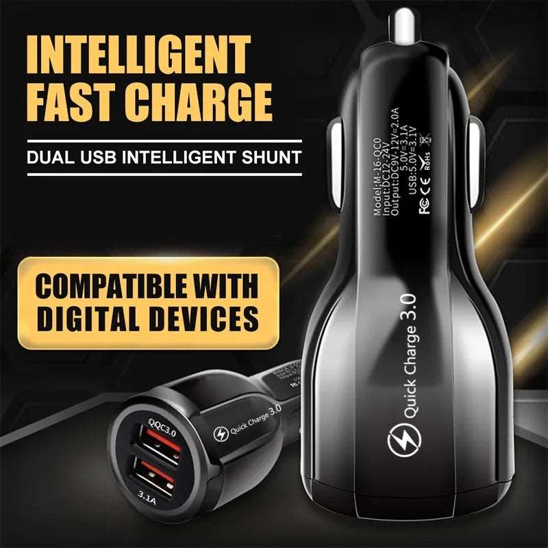 5V 3.1A Dual USB Car Charger