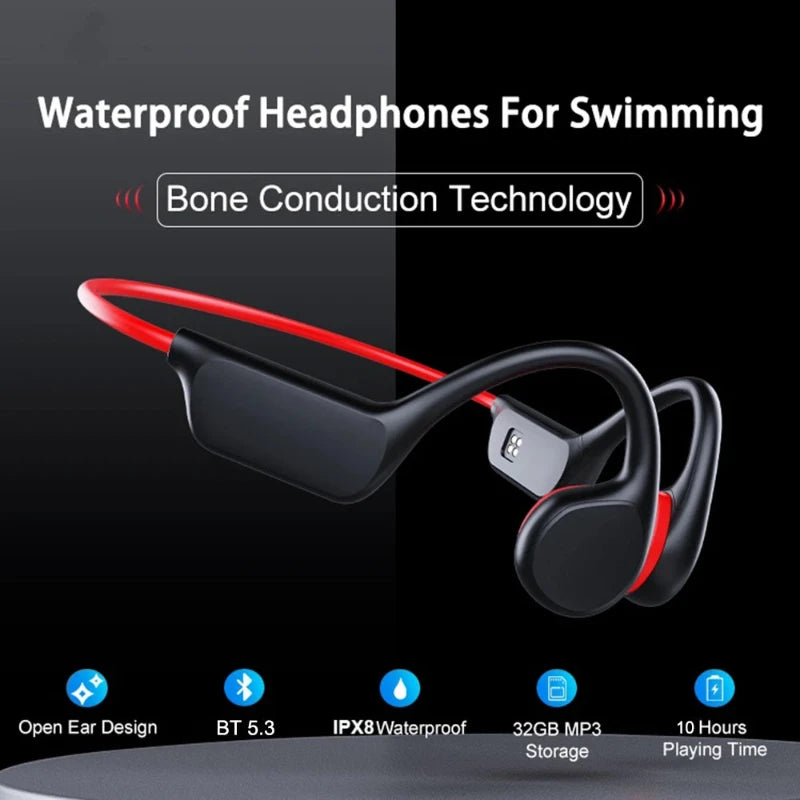 Ακουστικά κολύμβησης Bone Conduction IPX8